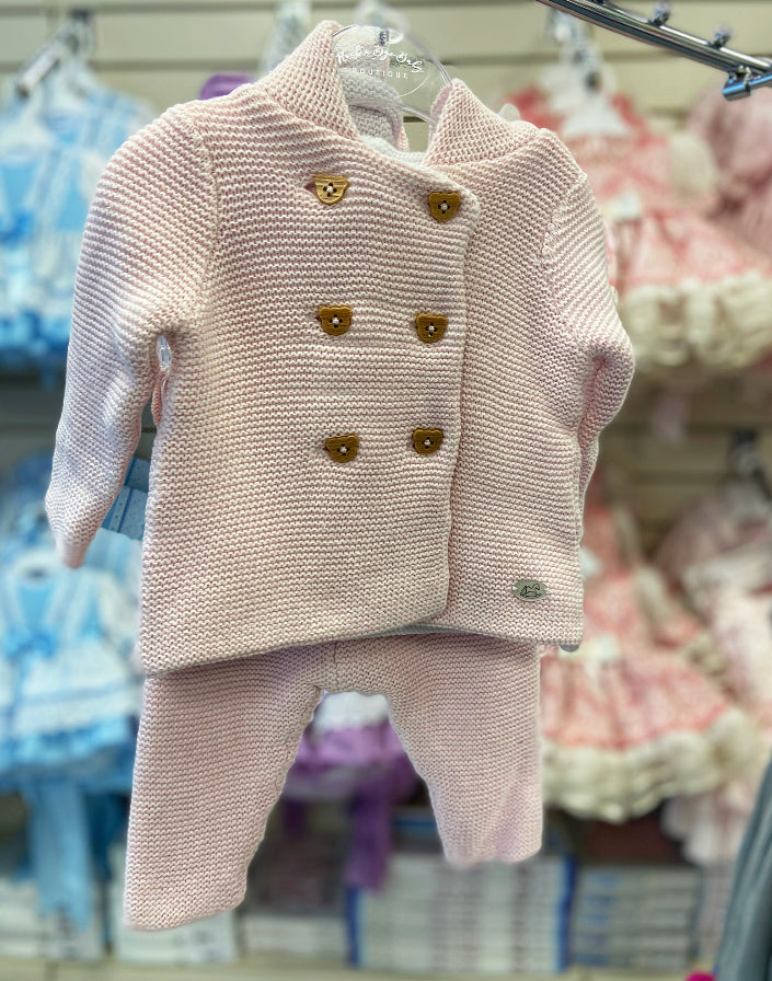 Baby knitted hot sale tracksuit