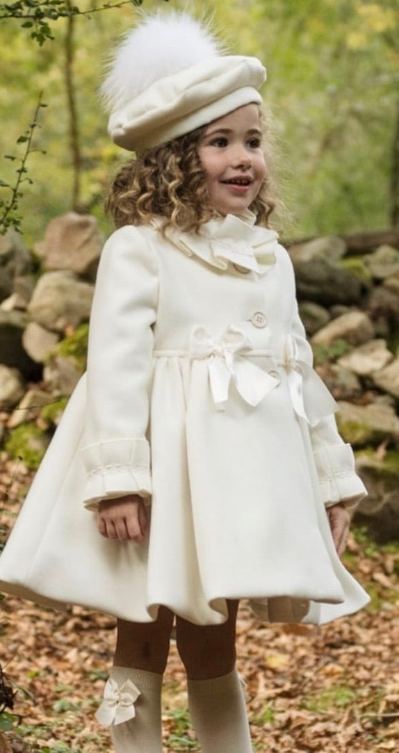 Girls on sale ivory coat