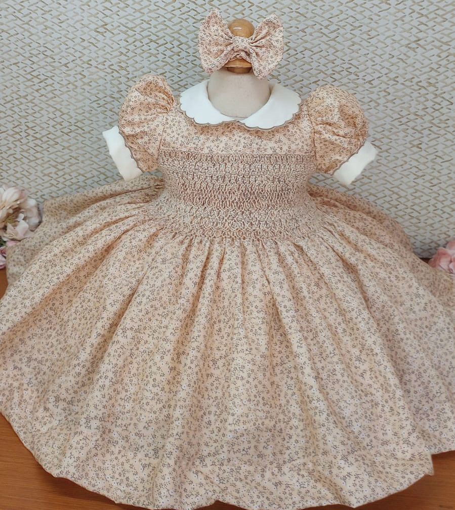 Handmade smocked dress set. 5/6weeks delivery