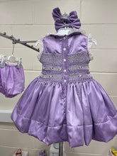 Lilac triple smocked 3YEARS IN STOCK