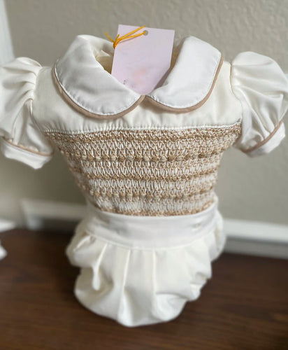 Luxury smocked romper (5/6weeks delivery)