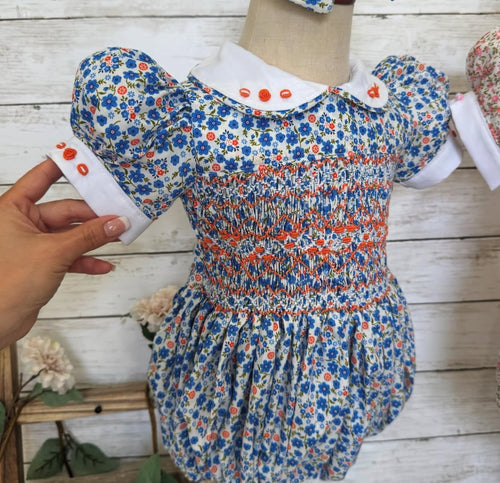 Luxury smocked romper (5/6weeks delivery)