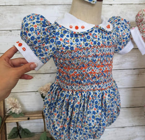 Luxury smocked romper (5/6weeks delivery)