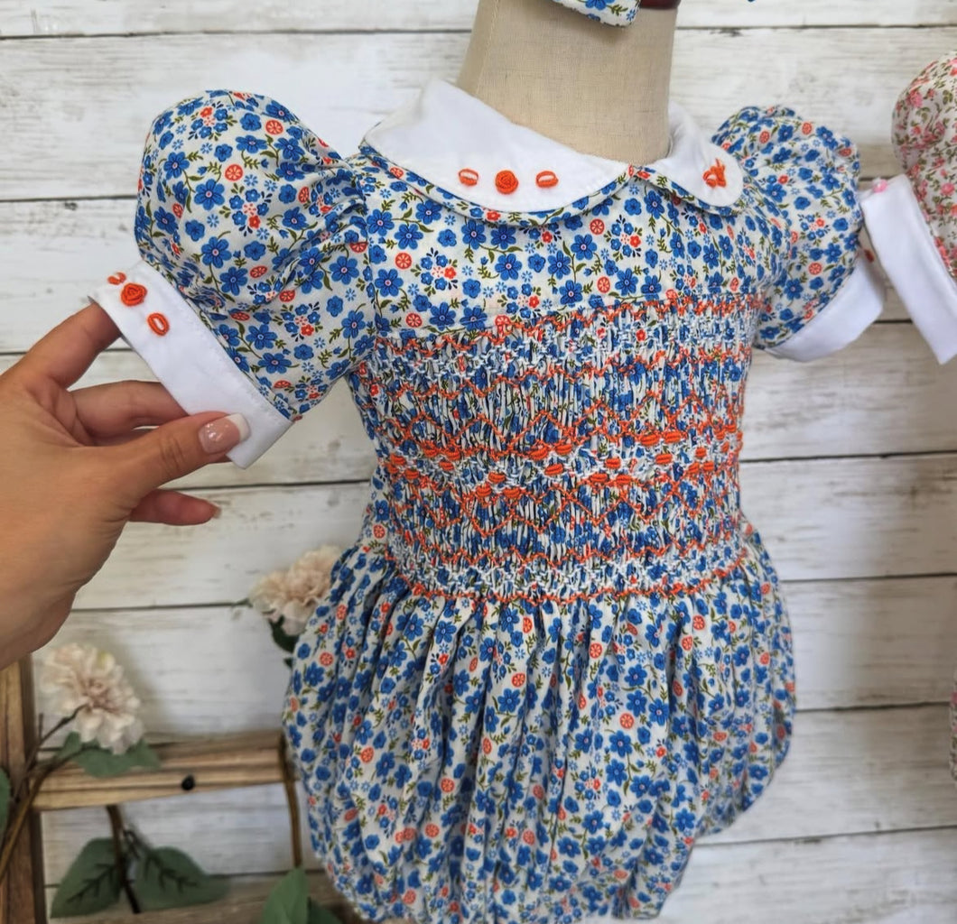 Luxury smocked romper (5/6weeks delivery)