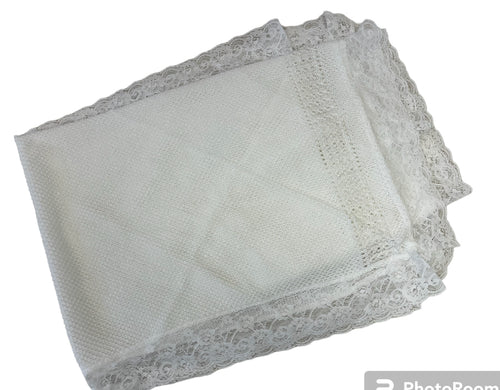 Large white lace shawl