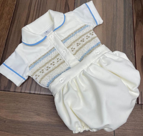 Luxury smocked romper (5/6weeks delivery)