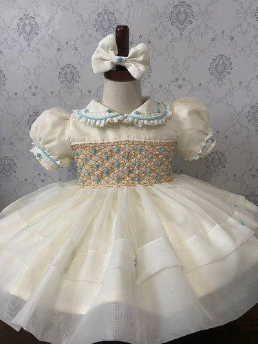 Luxury organza smock 5/6weeks delivery 1098