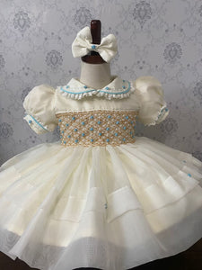 Luxury organza smock 5/6weeks delivery 1098