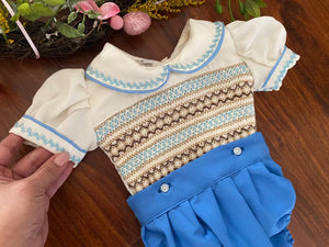 Luxury smocked romper (5/6weeks delivery)