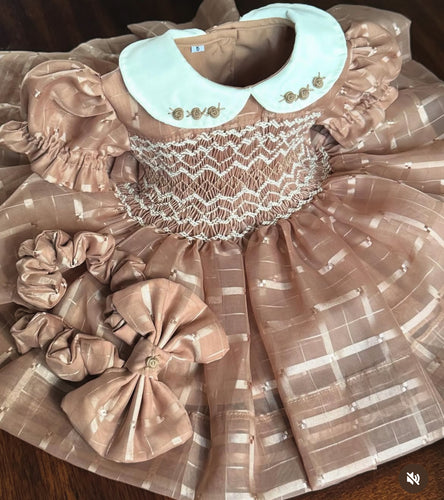 Aw25 luxe smocked dress (5/6weeks)