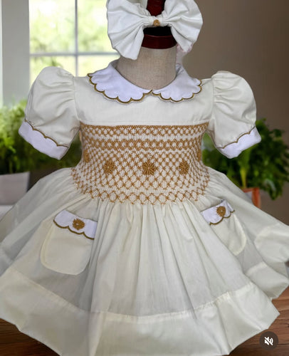 Aw25 luxe smocked dress (5/6weeks)