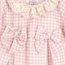 Pink and cream older girls dress