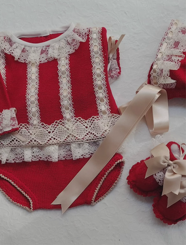 luxury knitted 3piece (Handmade 6-8week Leadtime)