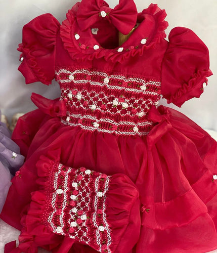 Handmade smocked dress set. 5/6weeks delivery