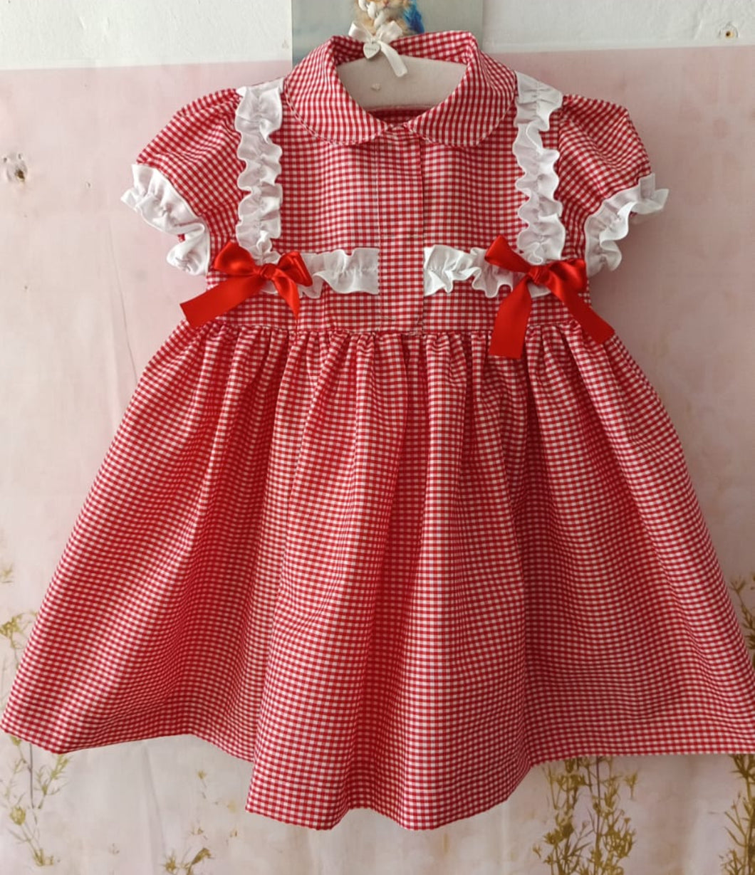 Red school uniform age 5 in stock