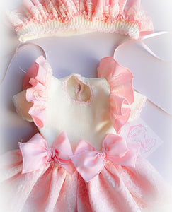 SS25 ela romper and bonnet