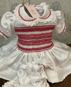 Handmade smocked dress set. 5/6weeks delivery