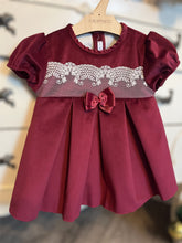 Red velvet dress 21314-B