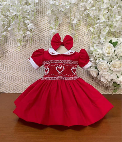 Handmade smocked dress set. 5/6weeks delivery