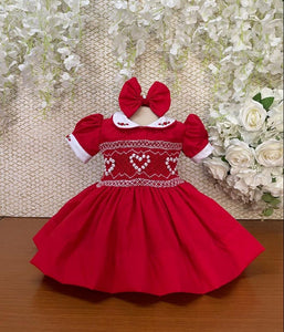 Handmade smocked dress set. 5/6weeks delivery