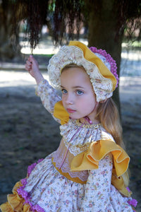 Aw25 ela dress and bonnet