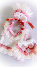 ELA SS24 top bottoms and bonnet  (handmade 6weeks)