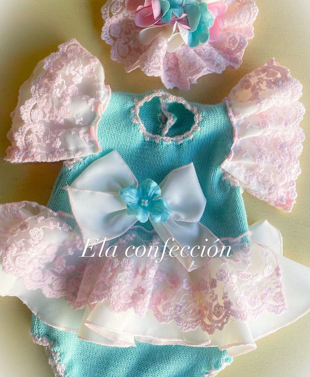 SS25 ela romper and hairpiece