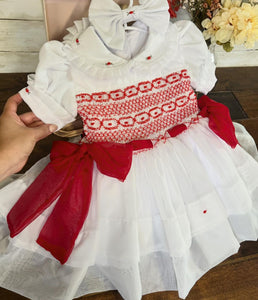 Handmade smocked dress set. 5/6weeks delivery