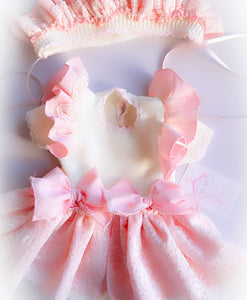 SS25 ela romper and bonnet