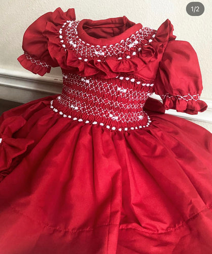 Handmade smocked dress set. 5/6weeks delivery