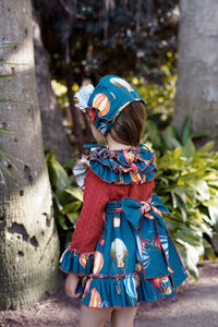 Aw25 ela dress and bonnet