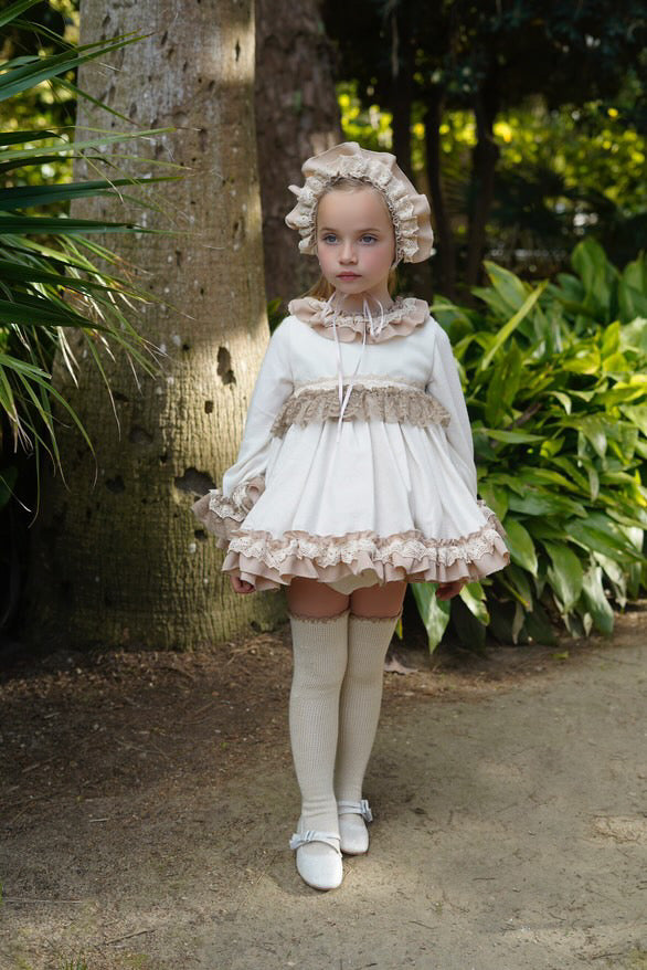 Aw25 ela dress and bonnet