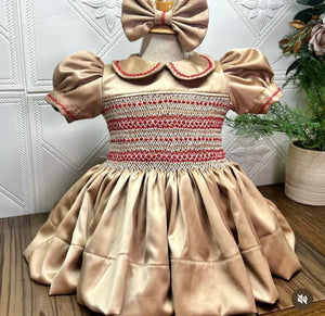 Aw25 luxe smocked dress (5/6weeks)