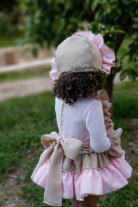 Aw25 ela dress and bonnet