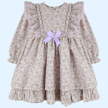 Floral older girls dress lilac