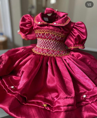 Handmade smocked dress set. 5/6weeks delivery