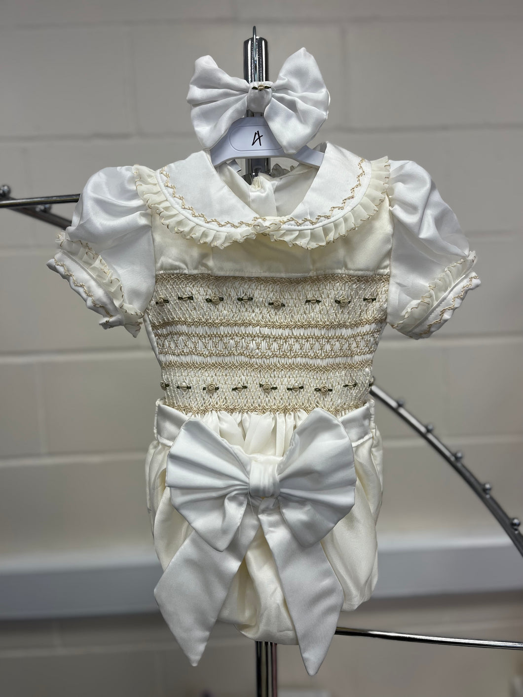 Luxury smocked romper (5/6weeks delivery)