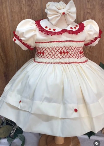 Handmade smocked dress set. 5/6weeks delivery