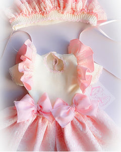 SS25 ela romper and bonnet