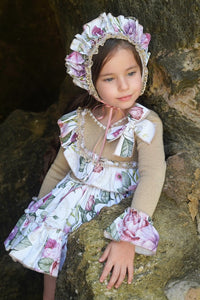 Aw25 ela dress and bonnet