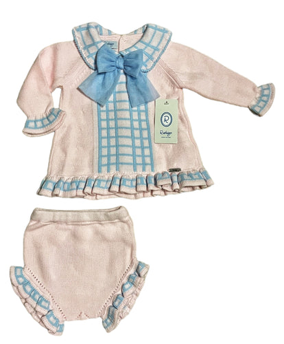 IN STOCK Rahigo dress and knickers pink/blue