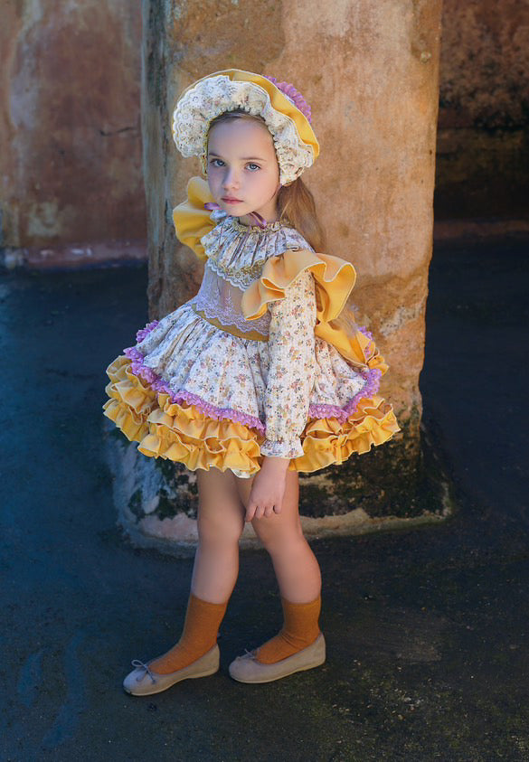 Aw25 ela dress and bonnet