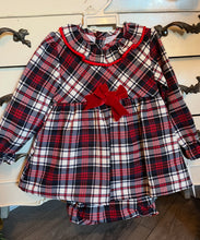 Bow Dress And knickers tartan classic