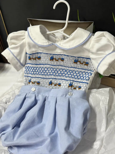 Luxury smocked romper (5/6weeks delivery)