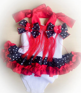 SS25 ela romper and hairpiece