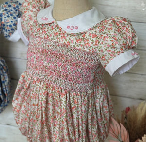 Luxury smocked romper (5/6weeks delivery)