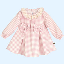 Pink and cream older girls dress