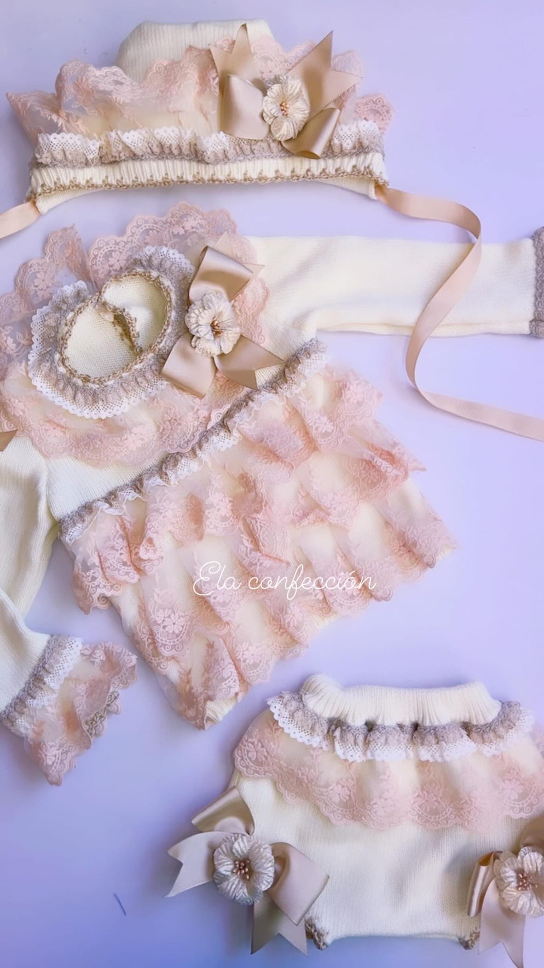 Ela aw24 knitted 3piece preorder 5/6weeks