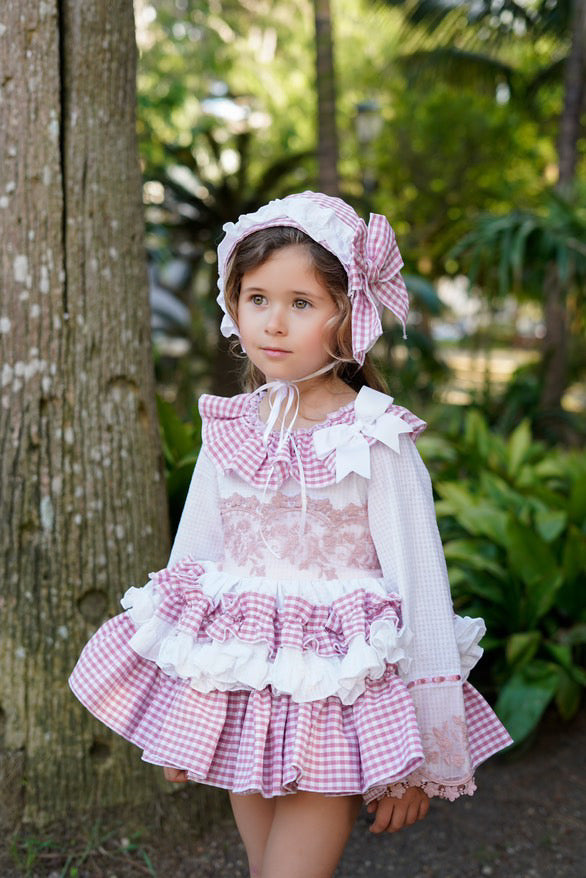 Aw25 ela dress and bonnet