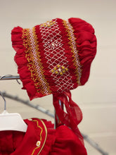 Luxury smock red and gold. (December delivery)